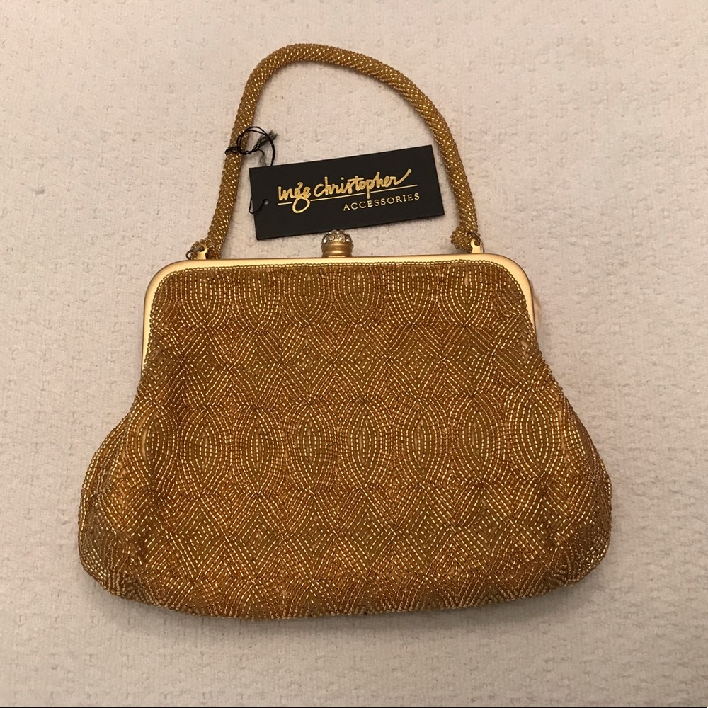 Gold beaded bag
